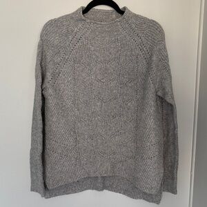 Talbots Gray Knit Long Sleeve Sweater M